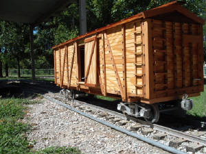 Old railroad box car